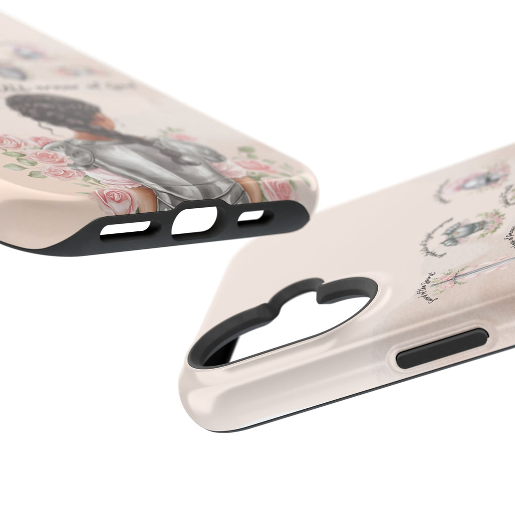 Armor of God (Dark haired woman) phone case
