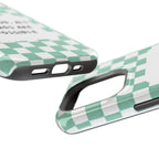 'With God' Checkered Phone Case