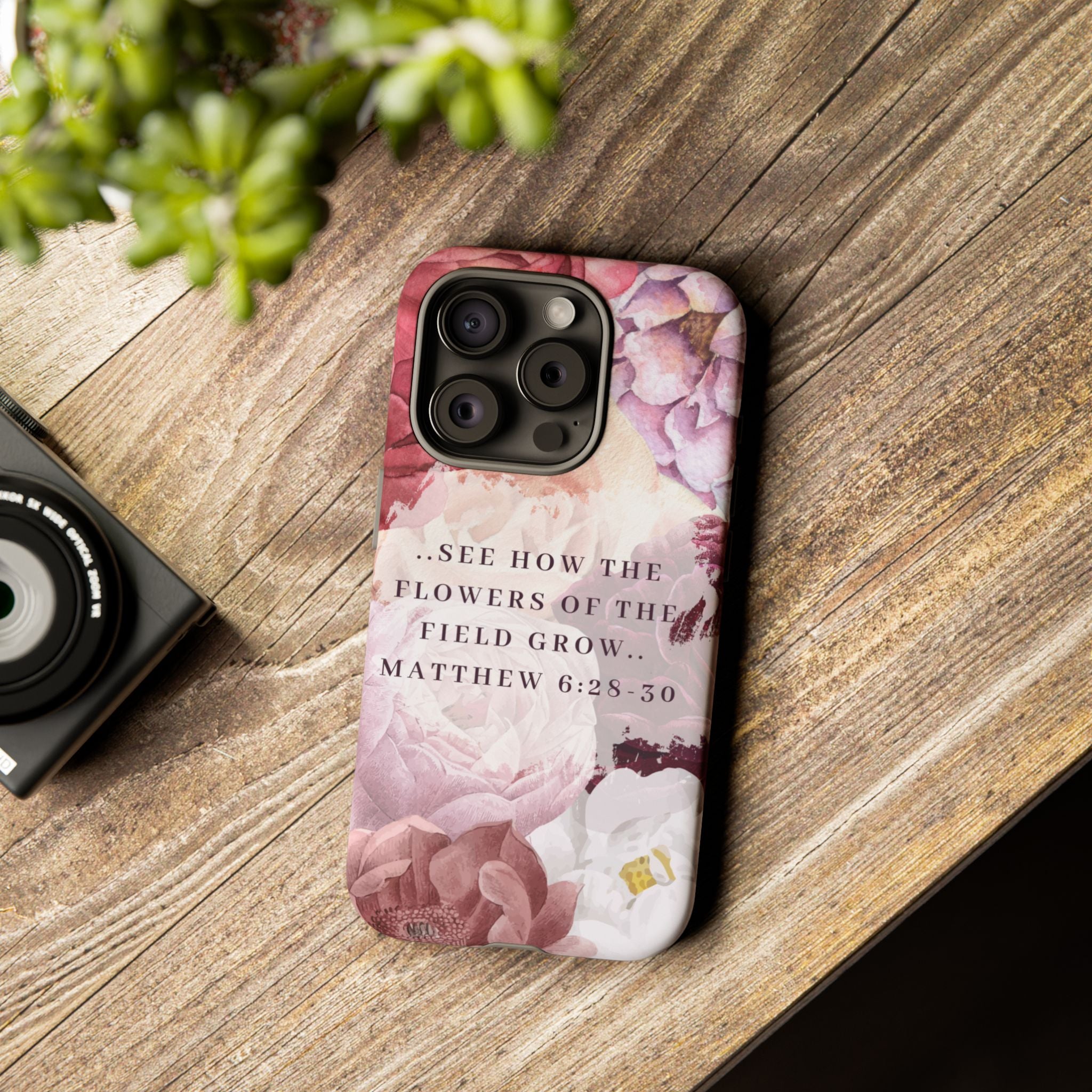 Matthew 6:28 Floral Samsung/Android Phone Case
