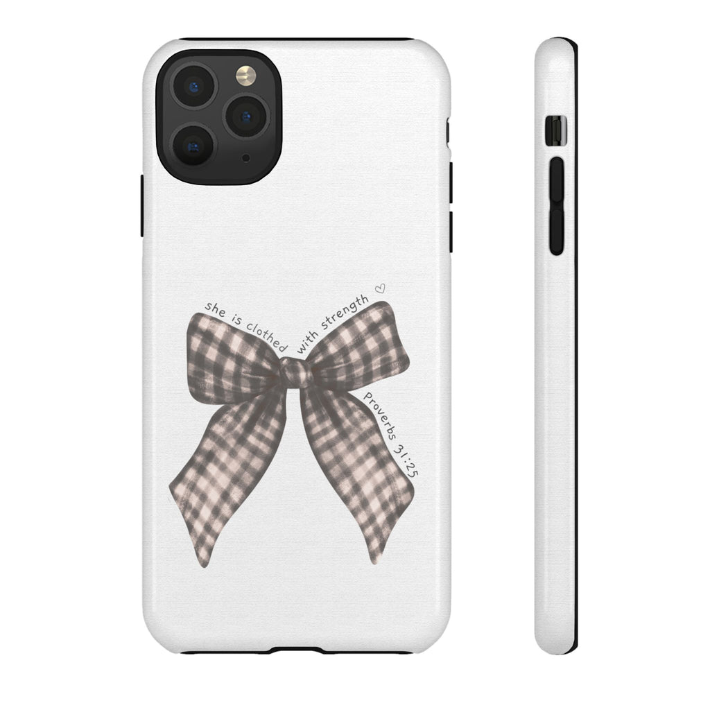 Proverbs 31 Rustic Bow Non MagSafe Phone Case
