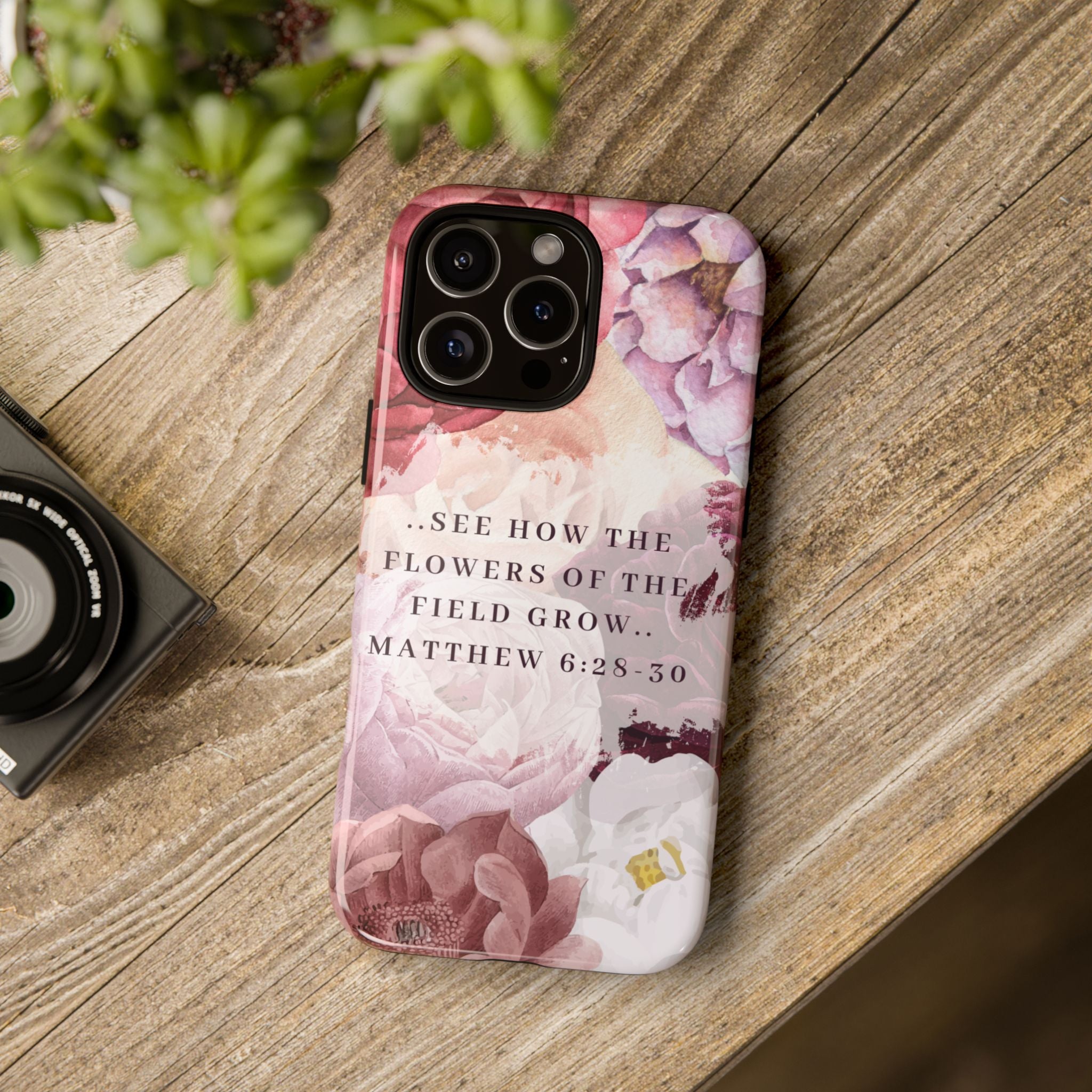Matthew 6:28 Floral Samsung/Android Phone Case