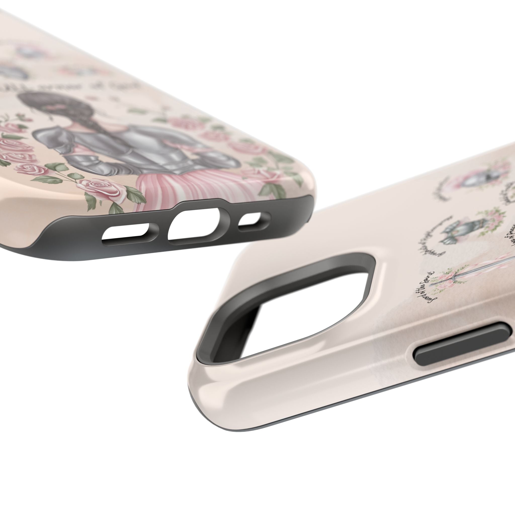 Armor of God Phone Case (dark hair, light skinned woman)