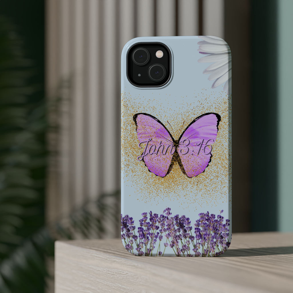Butterfly Floral John 3:16