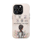 Armor of God (Dark haired woman) phone case