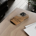 Footprints in the sand phone case