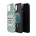 'With God' Checkered Phone Case