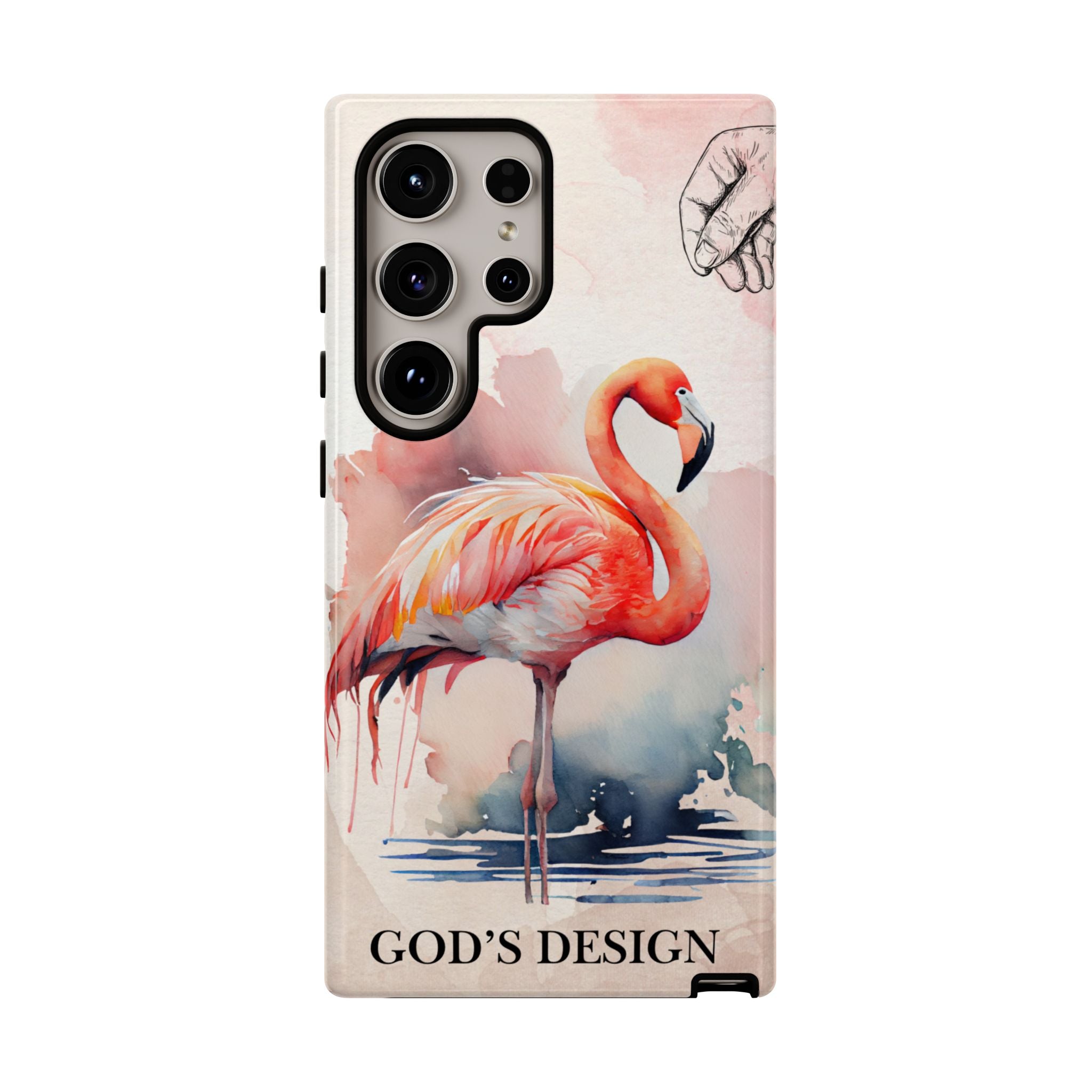 God’s Design Pink Flamingo Case
