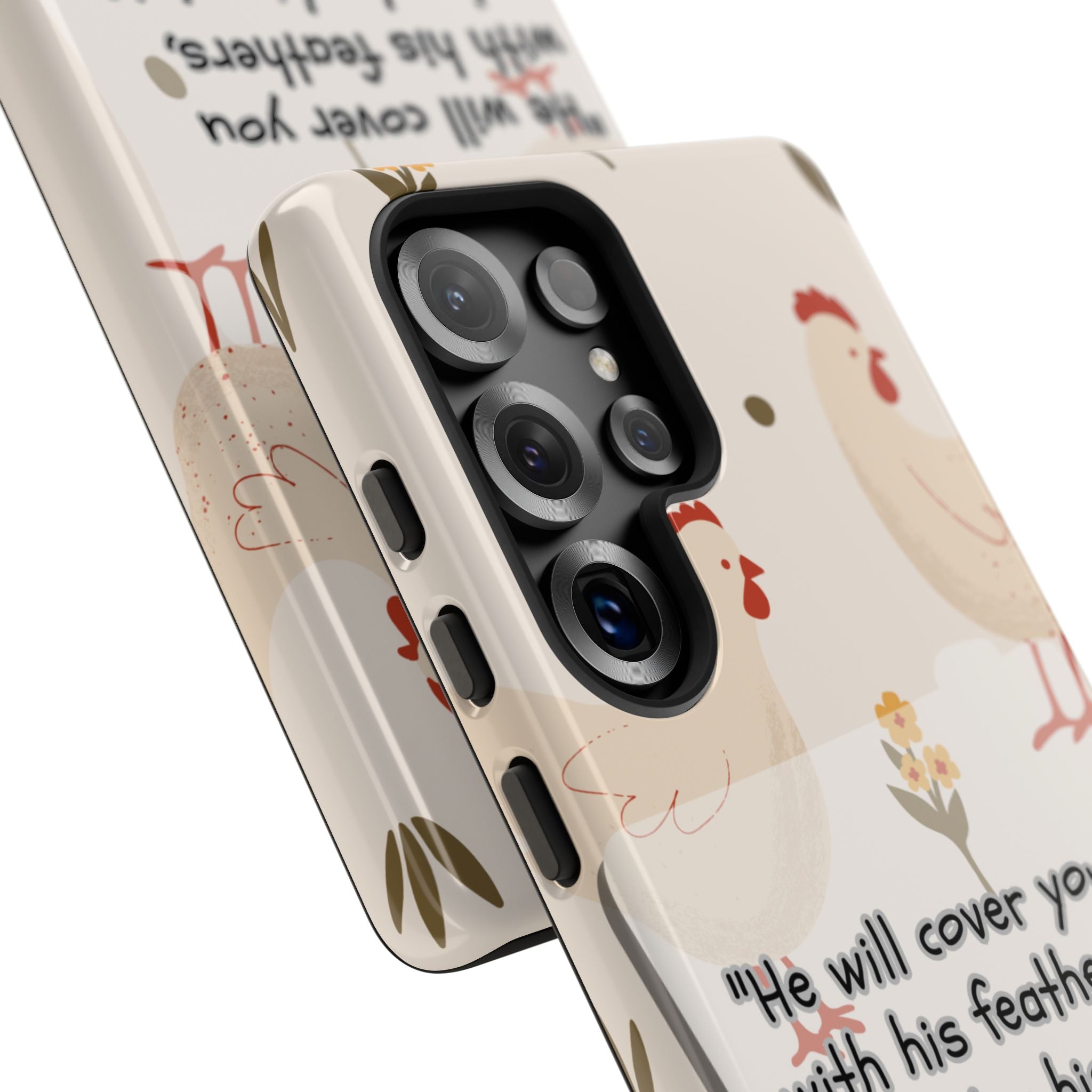 Psalm 91:4 Chicken Phone Case