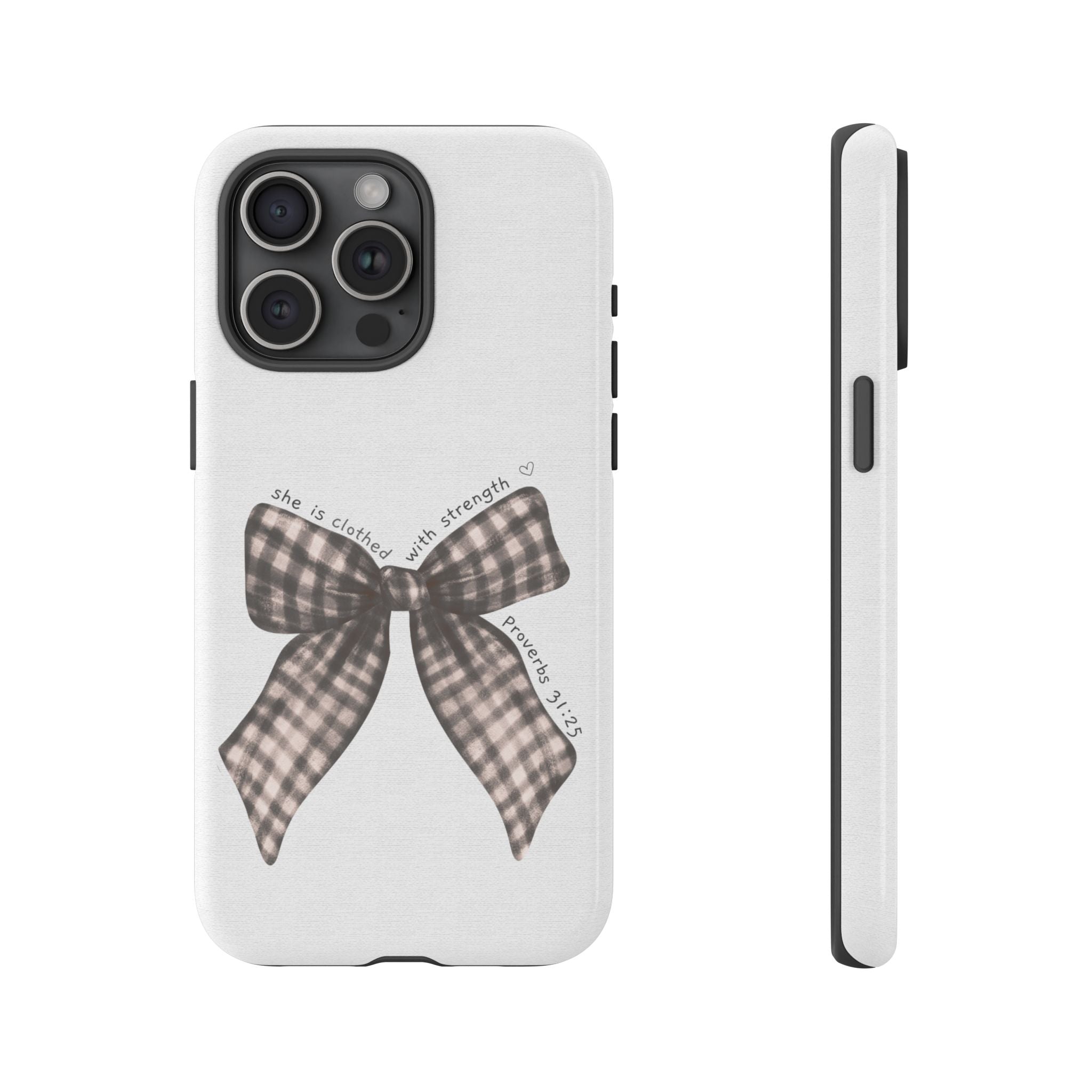 Proverbs 31 Rustic Bow Non MagSafe Phone Case