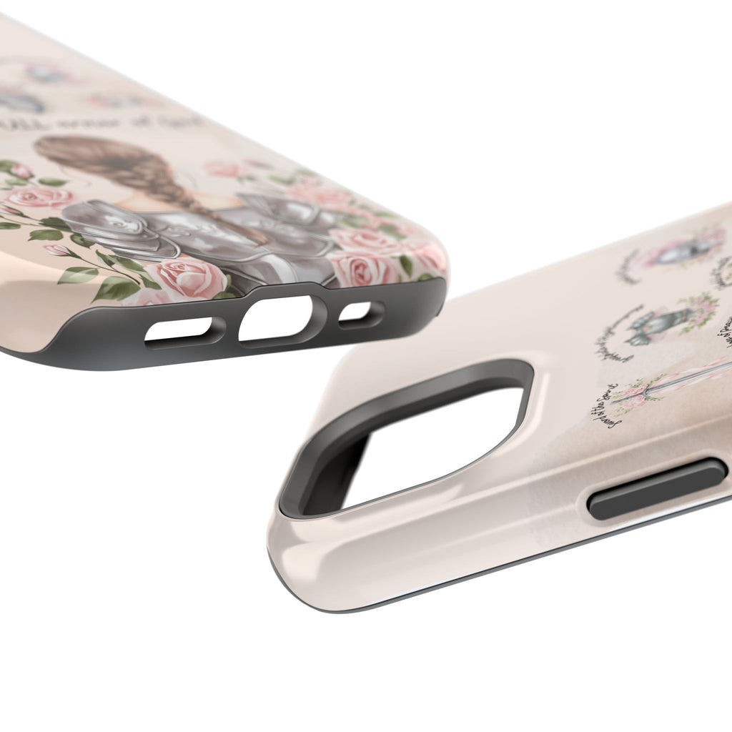Armor of God (brown hair) phone case