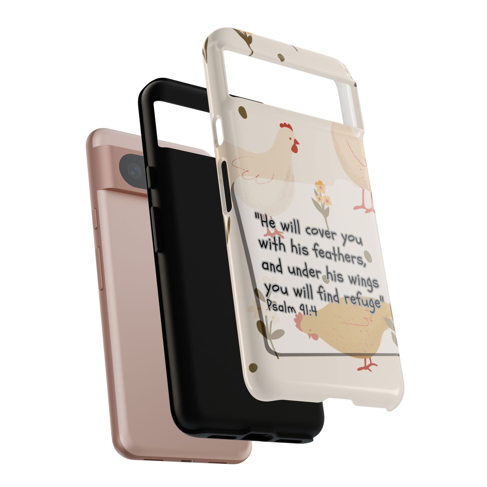Psalm 91:4 Chicken Phone Case