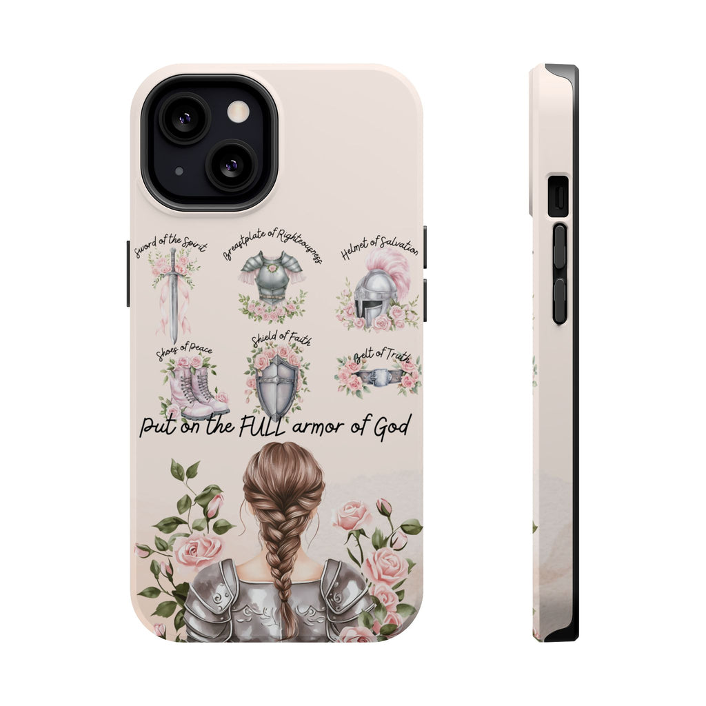 Armor of God (brown hair) phone case