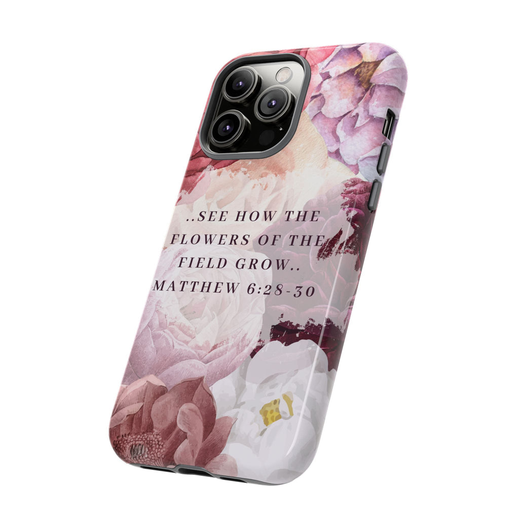 Matthew 6:28 Floral Samsung/Android Phone Case