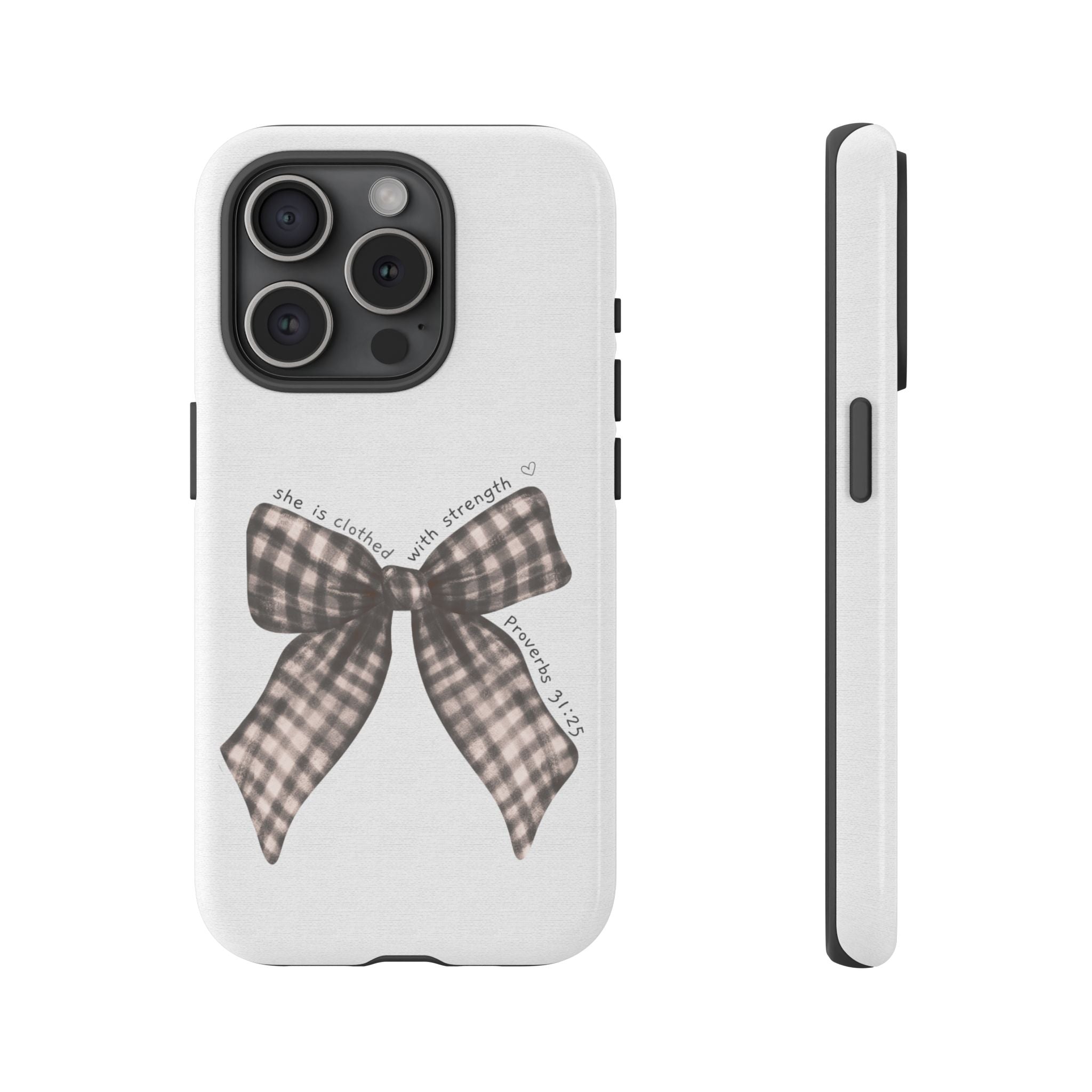 Proverbs 31 Rustic Bow Non MagSafe Phone Case