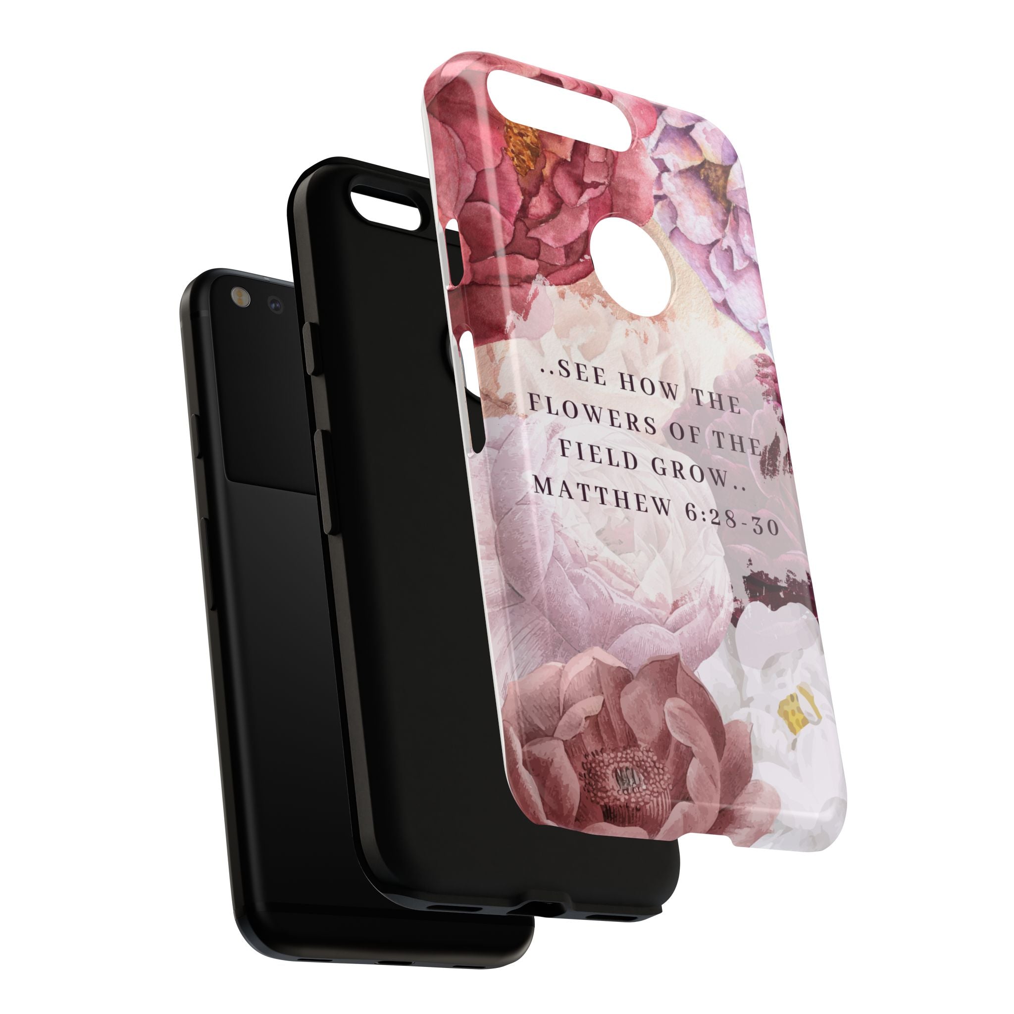 Matthew 6:28 Floral Samsung/Android Phone Case