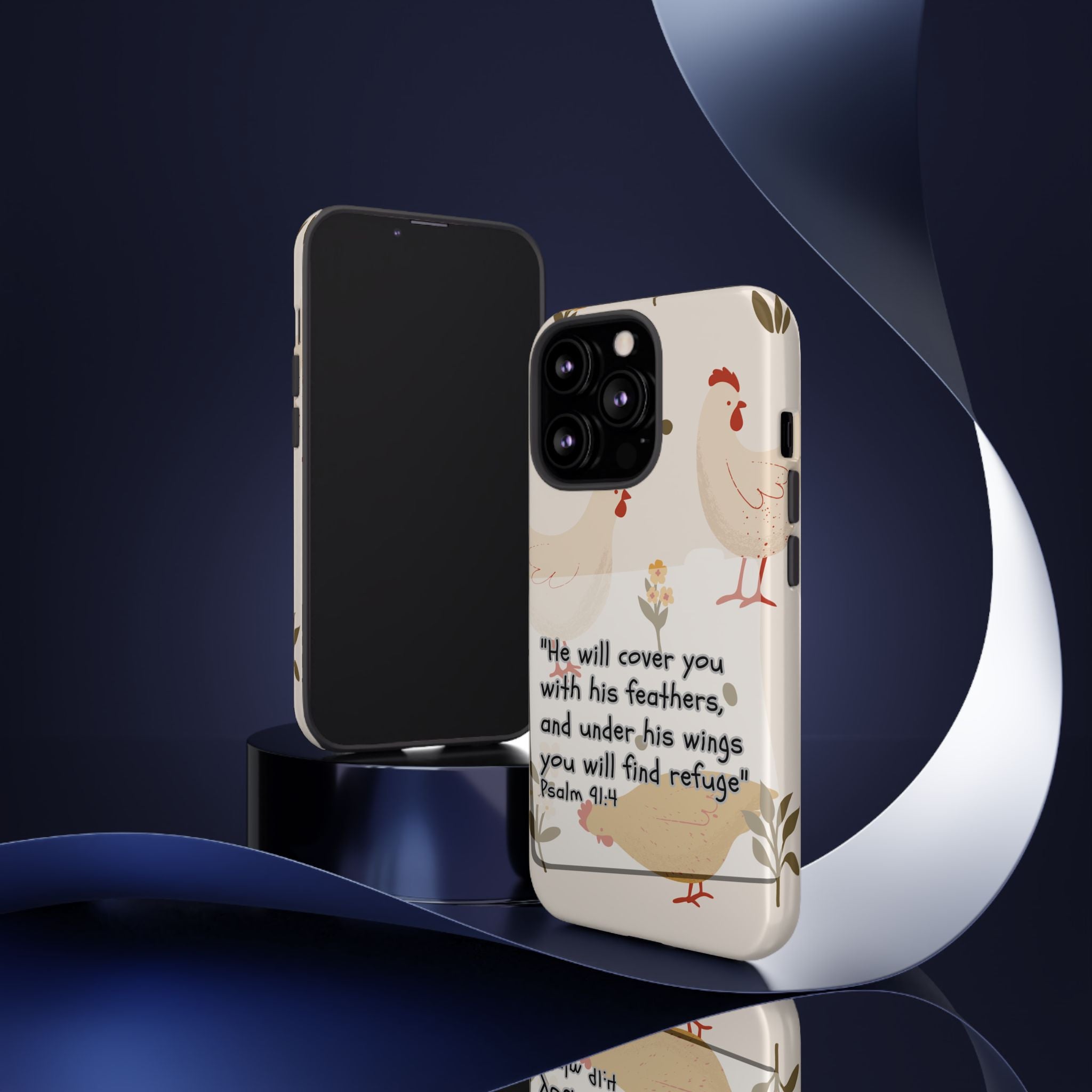 Psalm 91:4 Chicken Phone Case