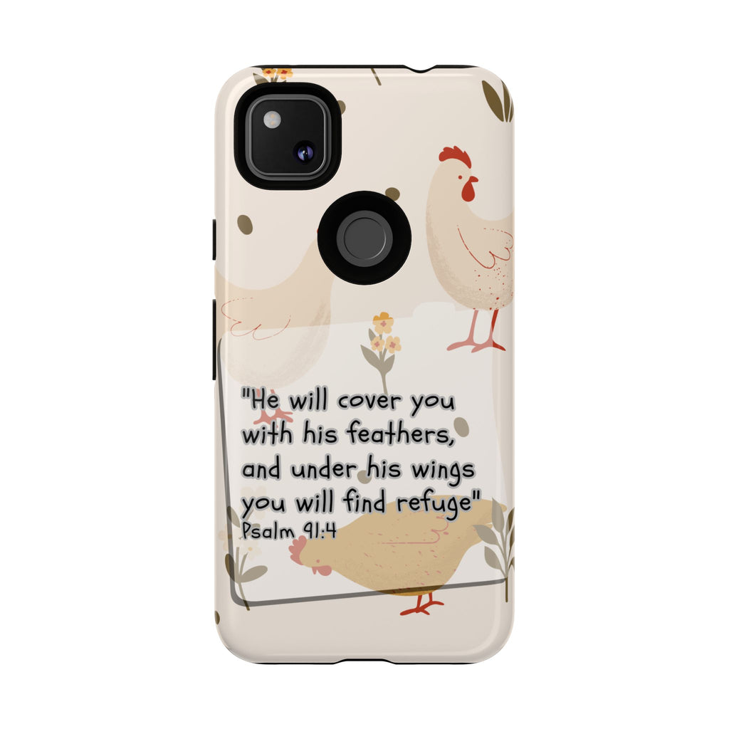 Psalm 91:4 Chicken Phone Case