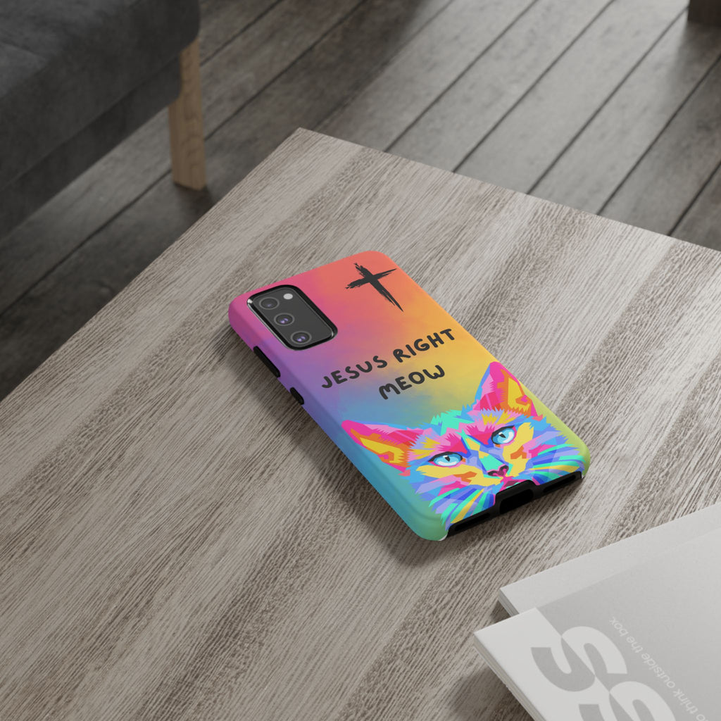 Jesus Right Meow Non MagSafe Phone Case