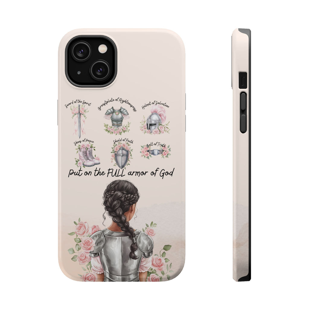 Armor of God (Dark haired woman) phone case