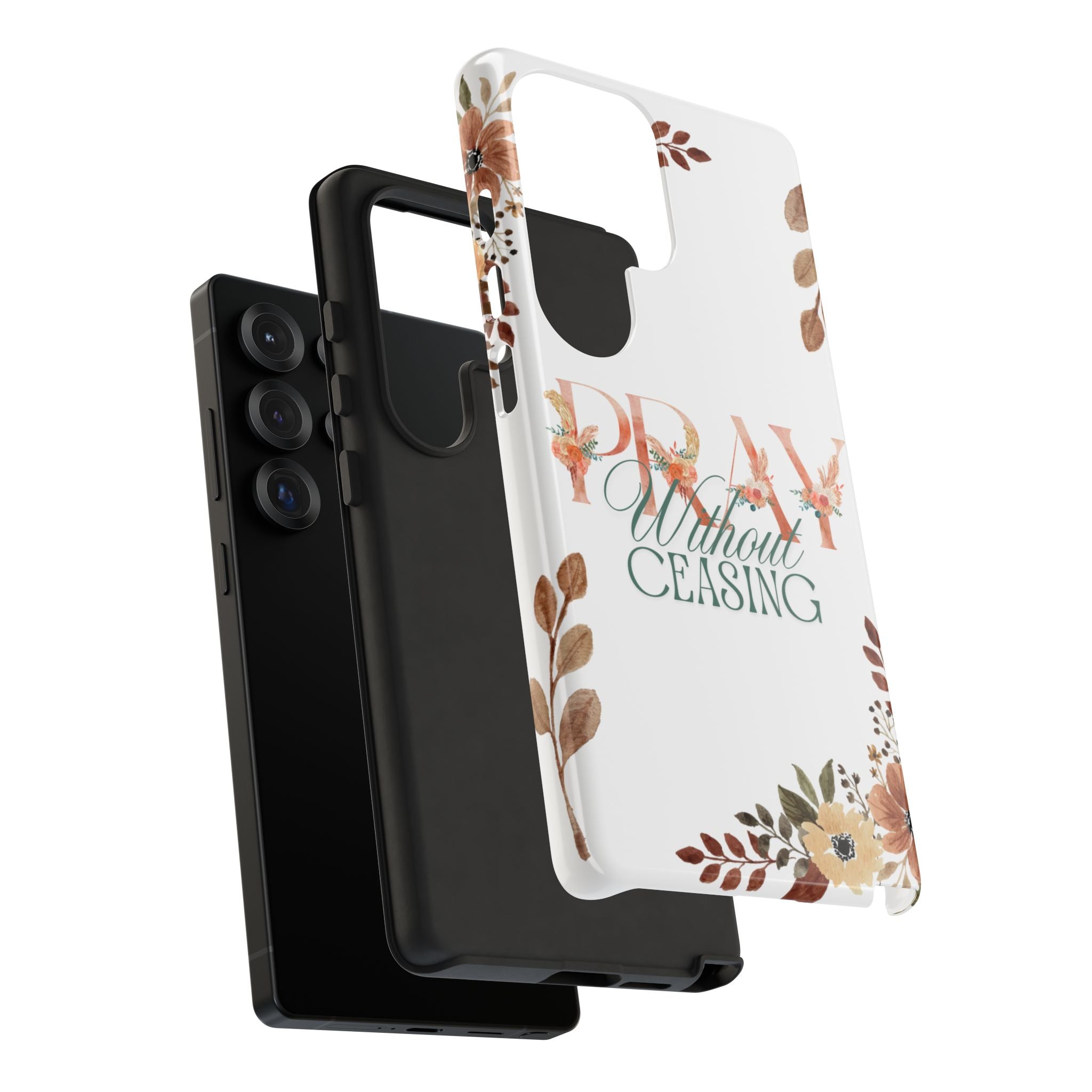 Pray Without Ceasing phone case