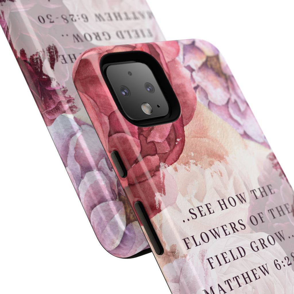 Matthew 6:28 Floral Samsung/Android Phone Case