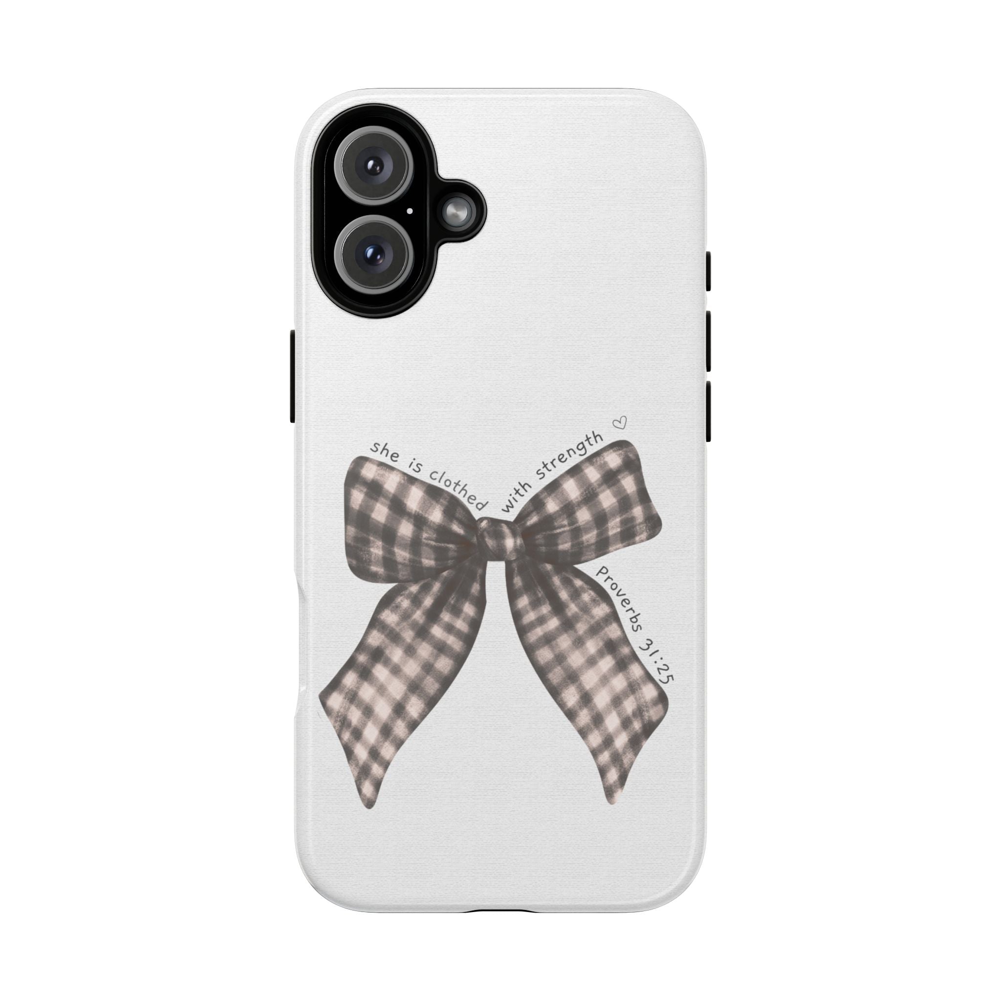 Proverbs 31 Rustic Bow Non MagSafe Phone Case