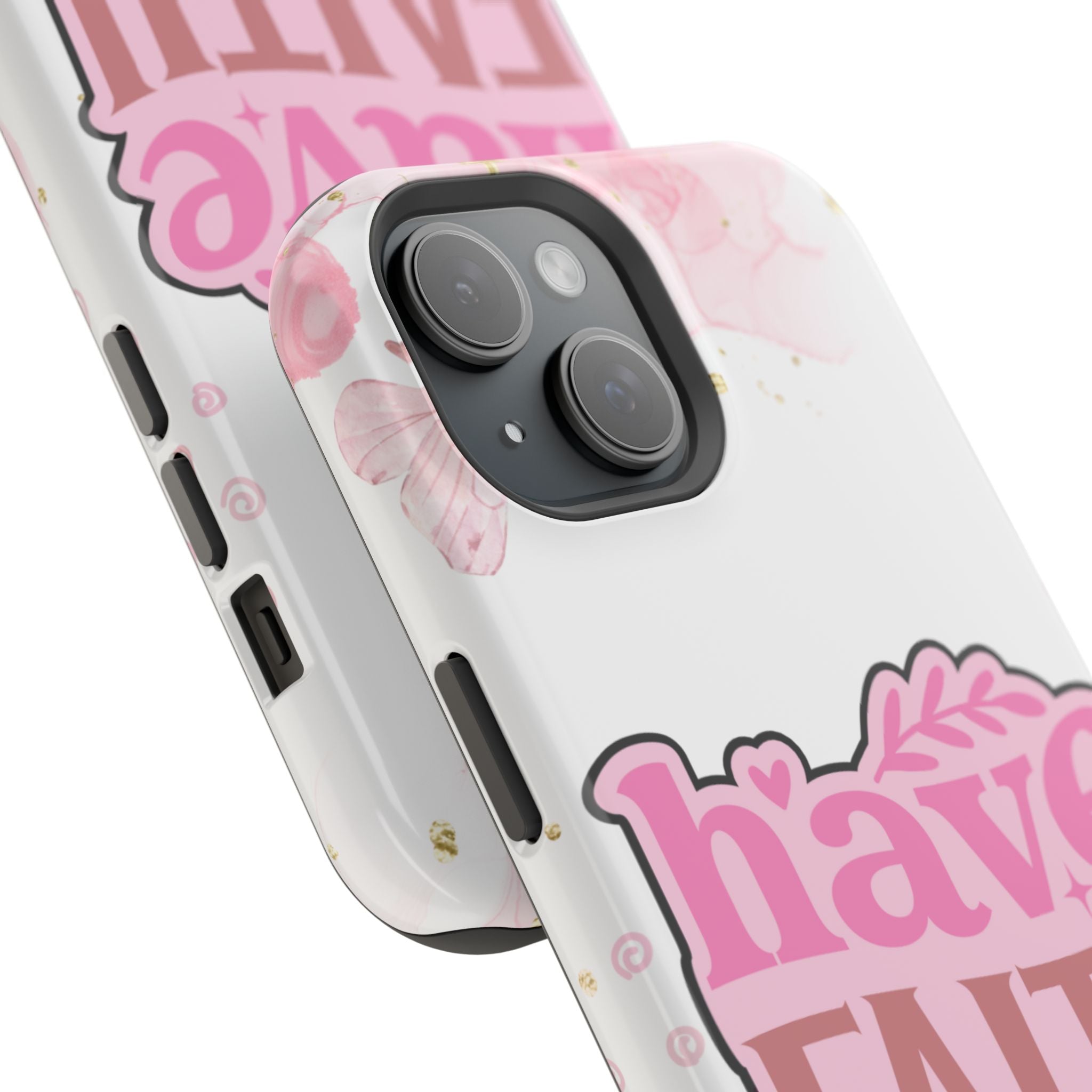 Have Faith Pink Butterfly Phone Case