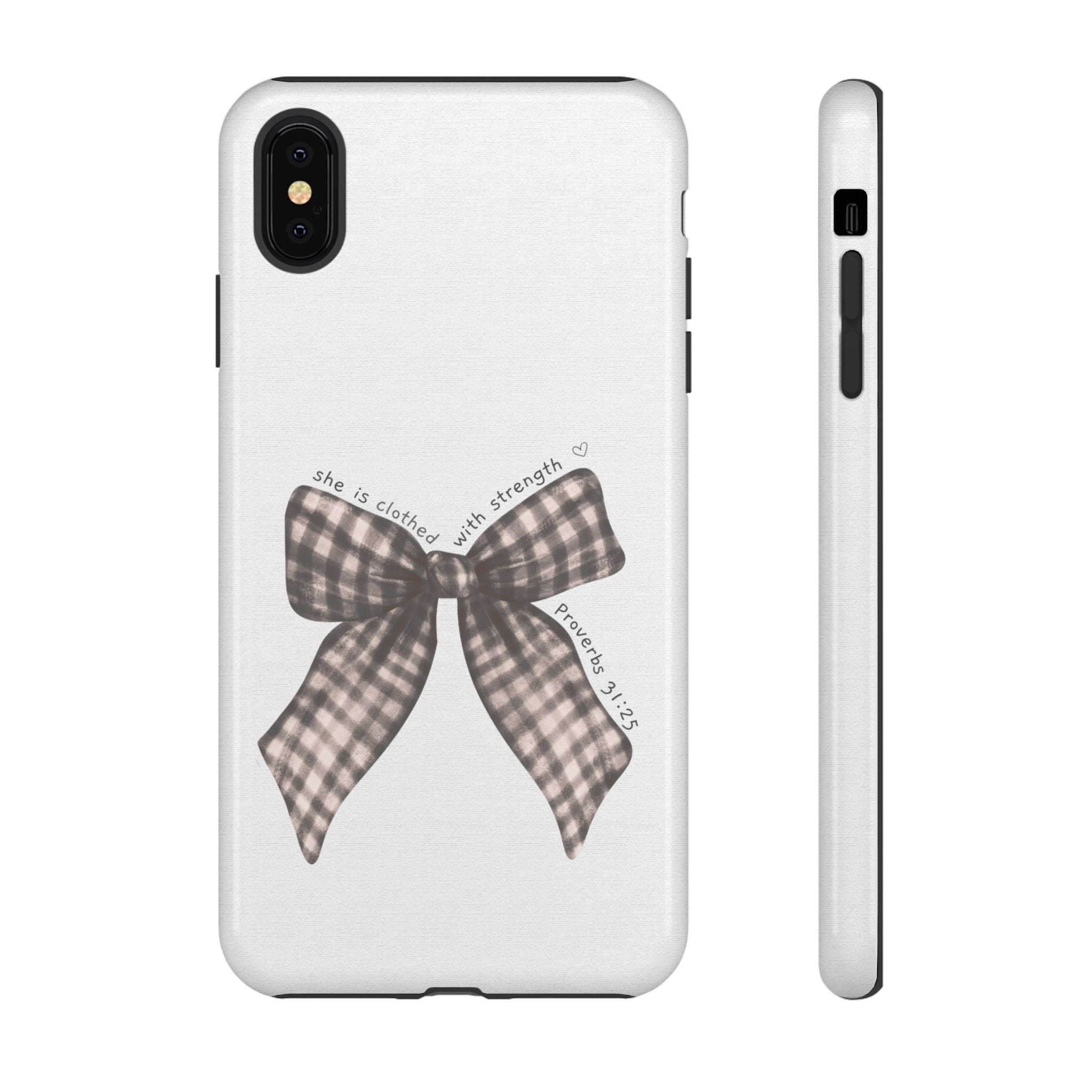 Proverbs 31 Rustic Bow Non MagSafe Phone Case