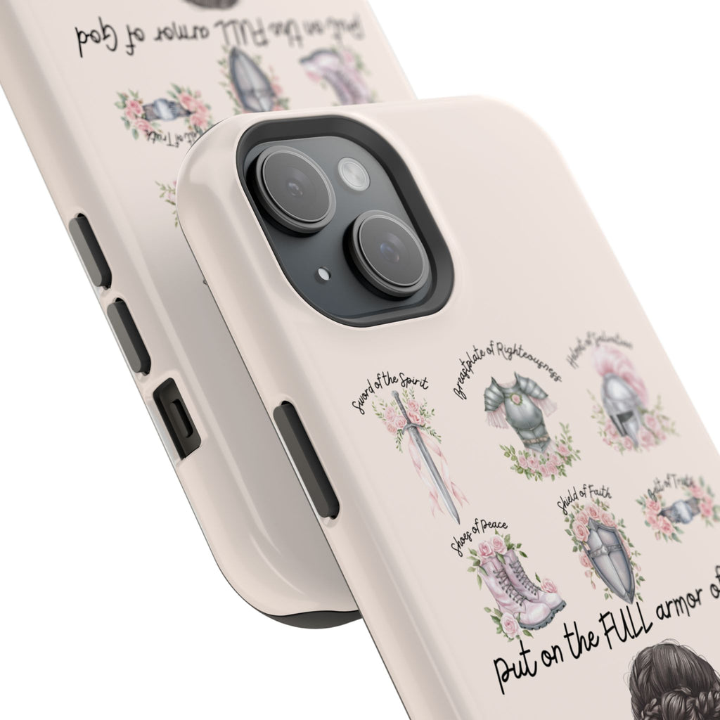Armor of God (Dark haired woman) phone case