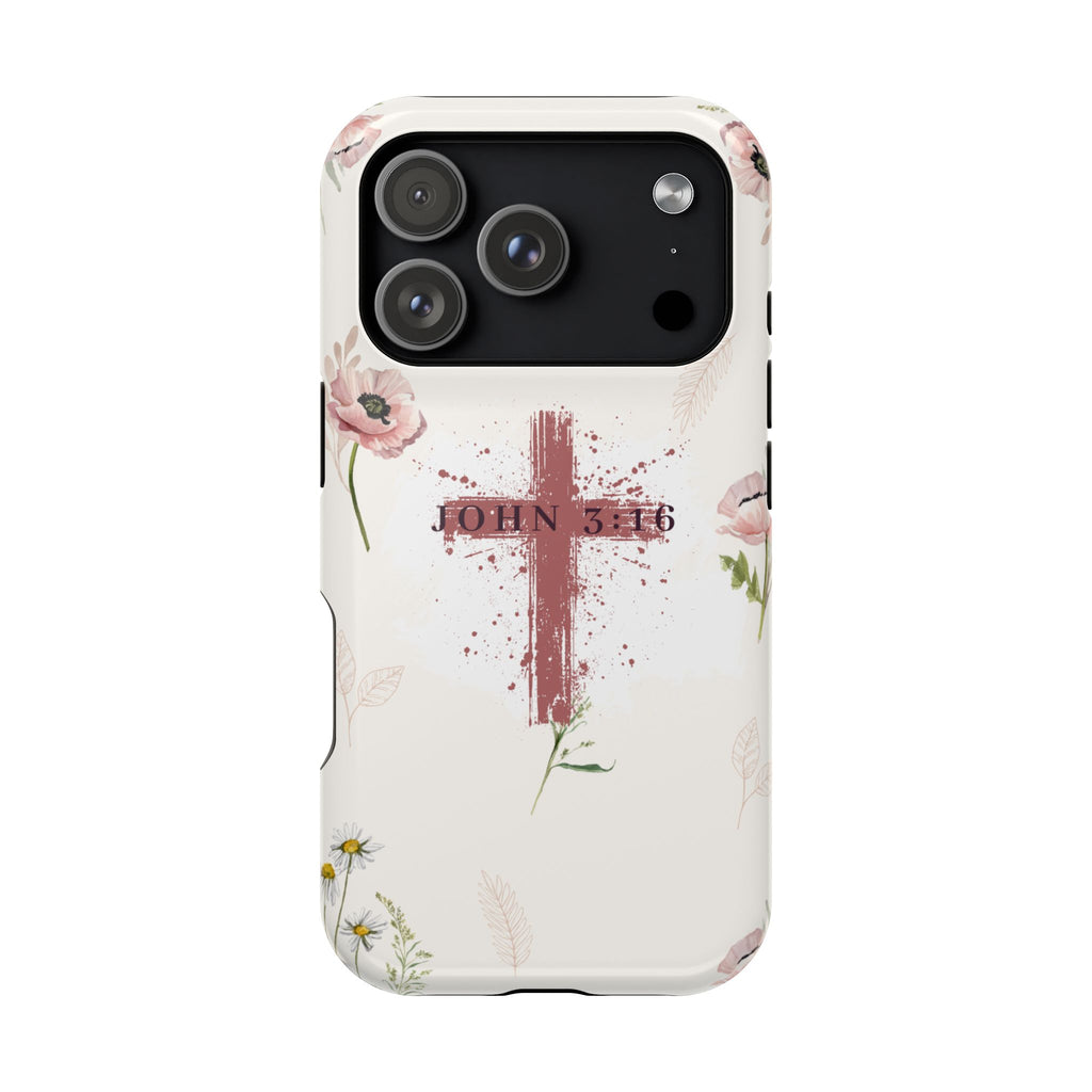 John 3:16 Floral Phone Case