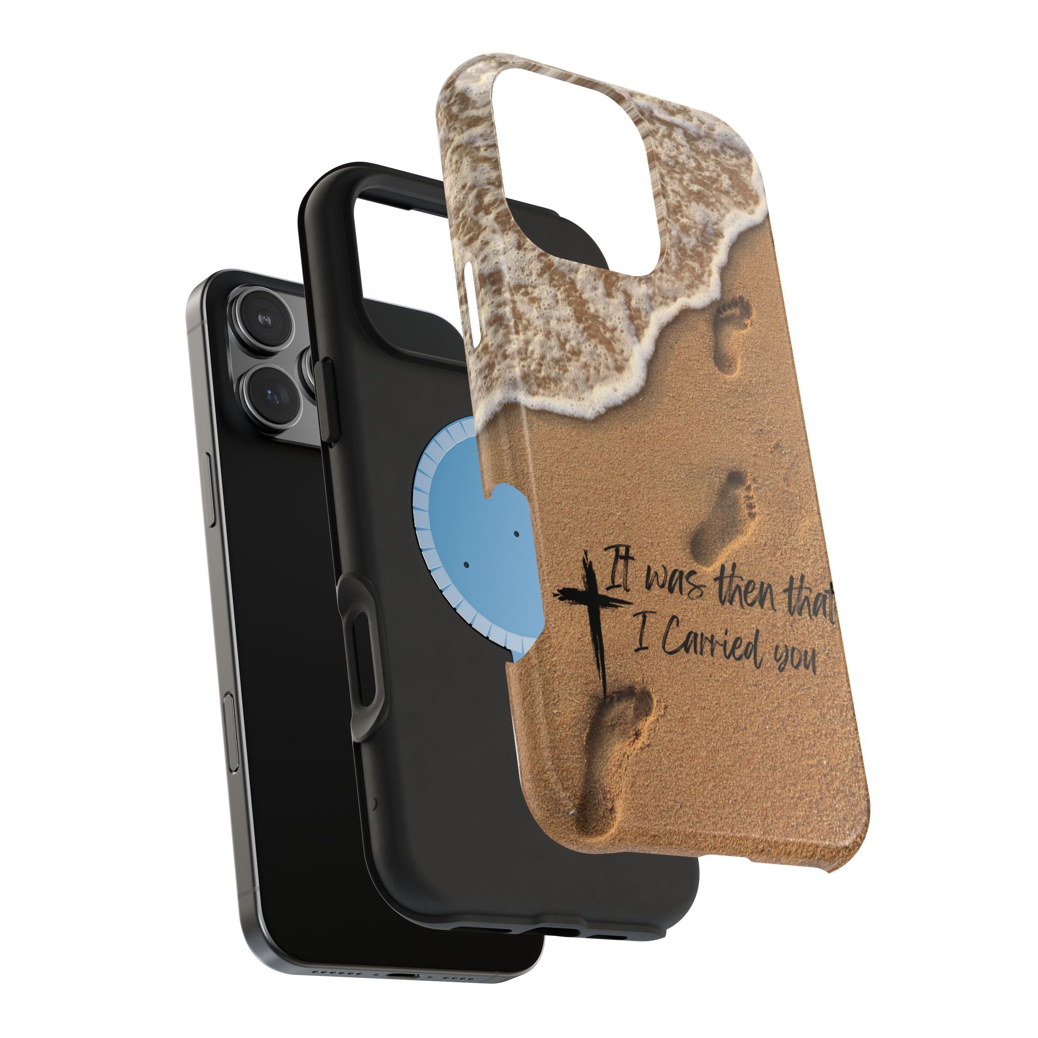 Footprints in the sand MagSafe Phone Case
