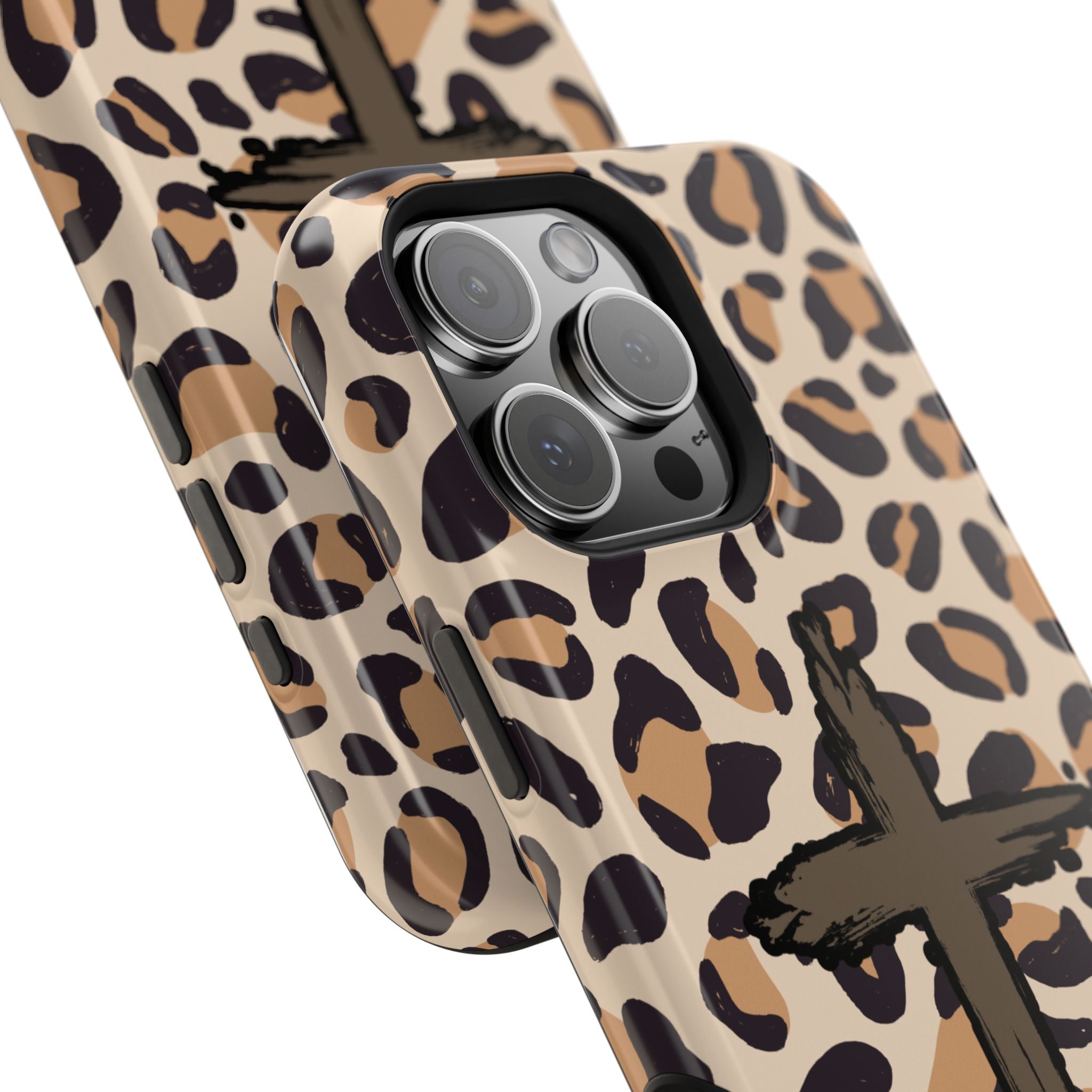 Rugged Cross Leopard Phone case
