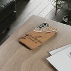 Footprints in the sand phone case