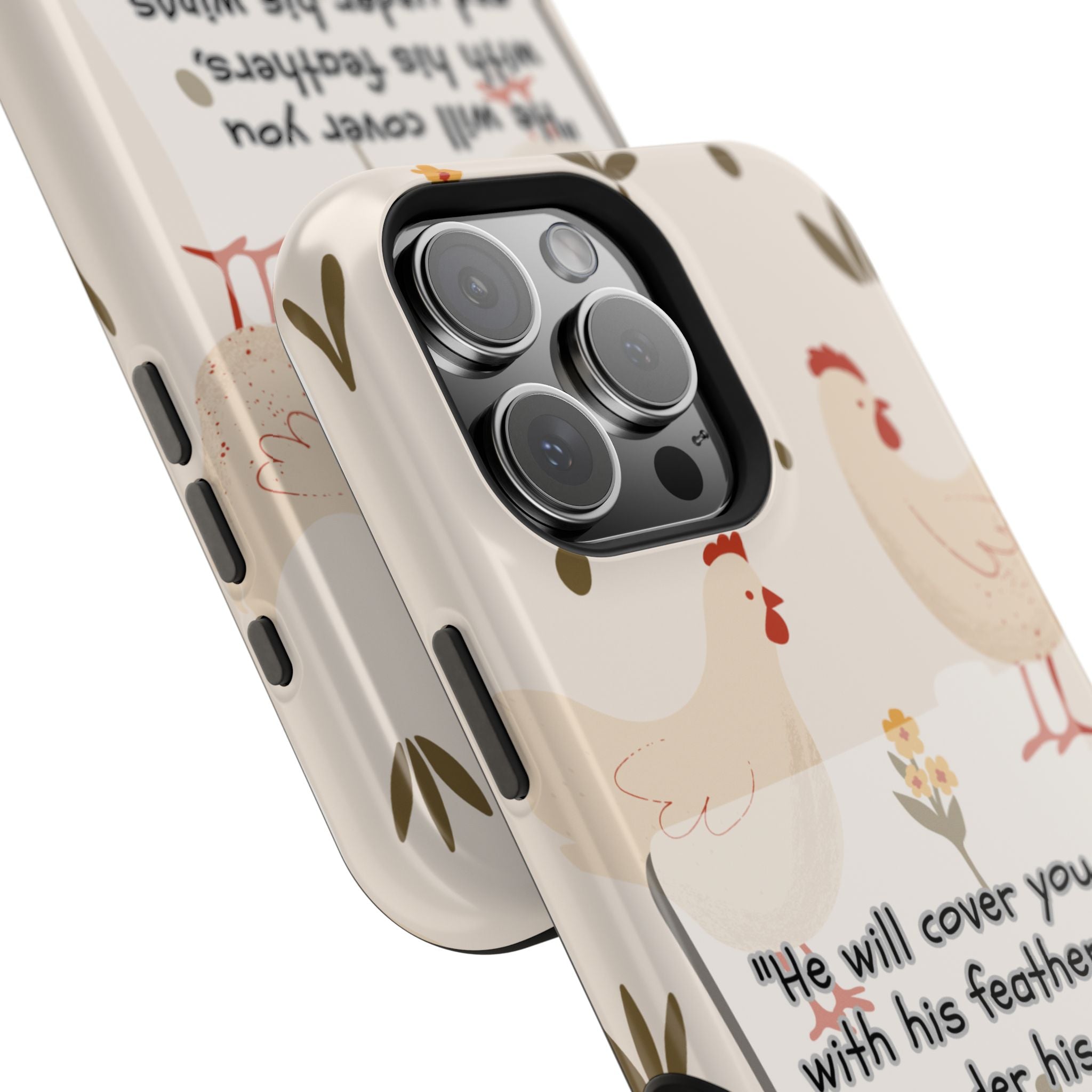 Psalm 91:4 Chicken Phone Case