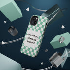 'With God' Checkered Phone Case