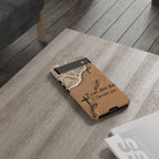 Footprints in the sand phone case