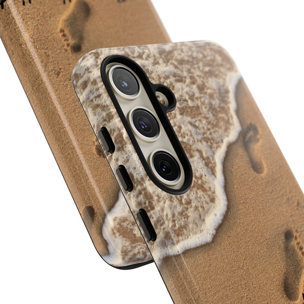 Footprints in the sand phone case