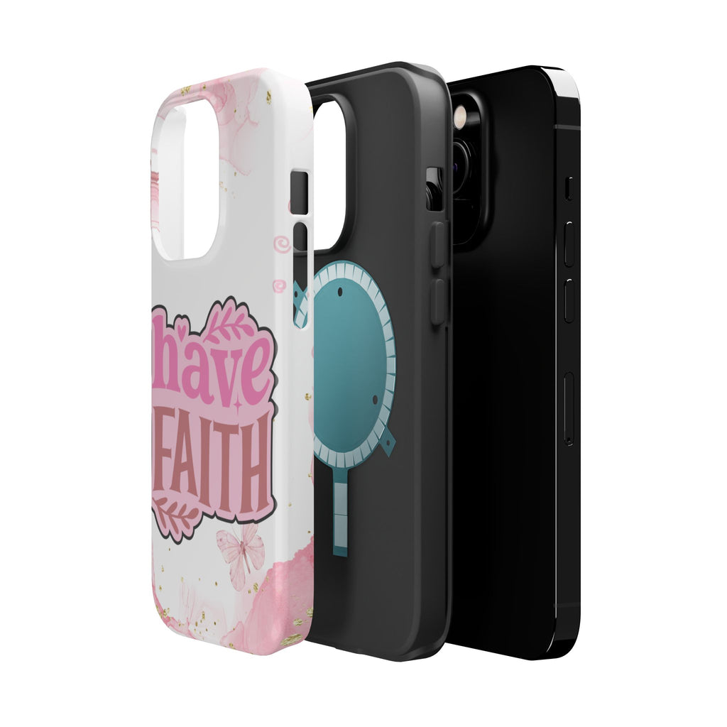 Have Faith Pink Butterfly Phone Case