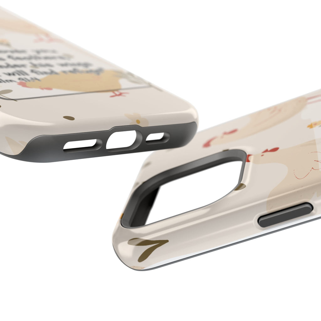 Psalm 91:4 Chicken Phone Case