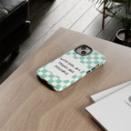 "With God, All Things Are Possible" Non MagSafe Phone Case