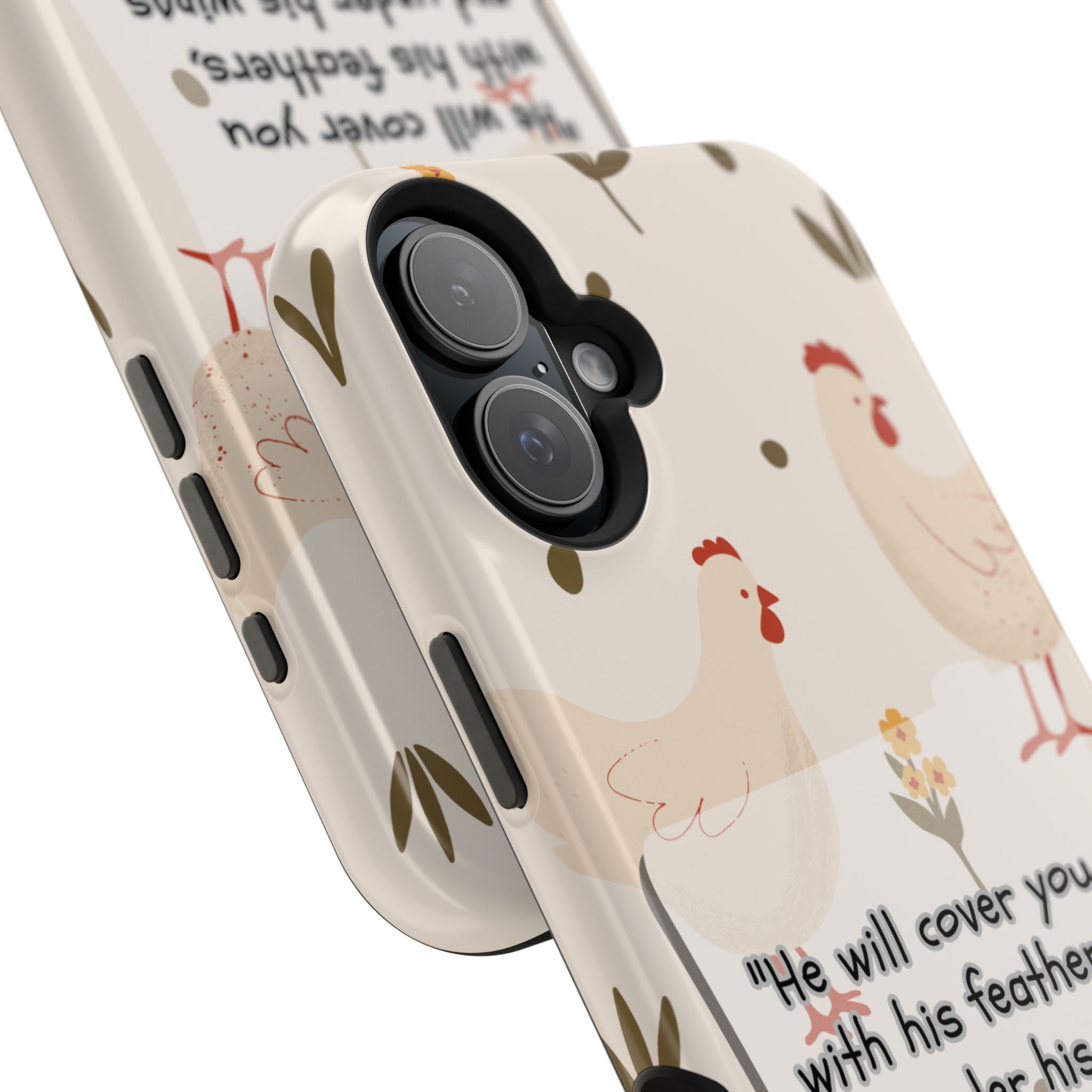 Psalm 91:4 Chicken Phone Case