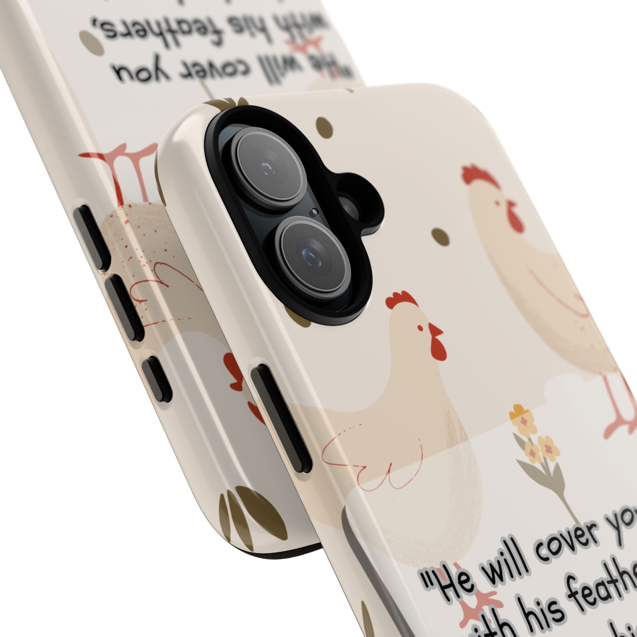 Psalm 91:4 Chicken Phone Case