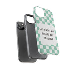 "With God, All Things Are Possible" Non MagSafe Phone Case