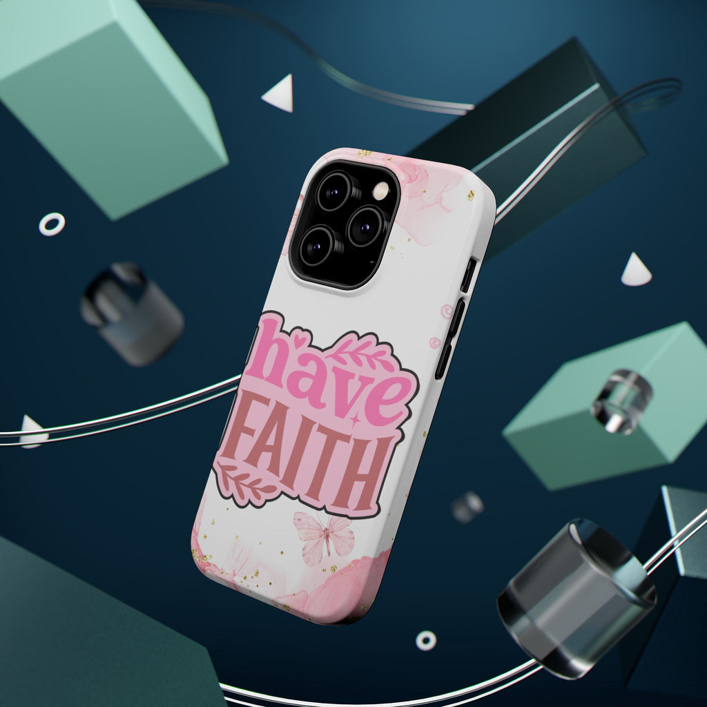 Have Faith Pink Butterfly Phone Case