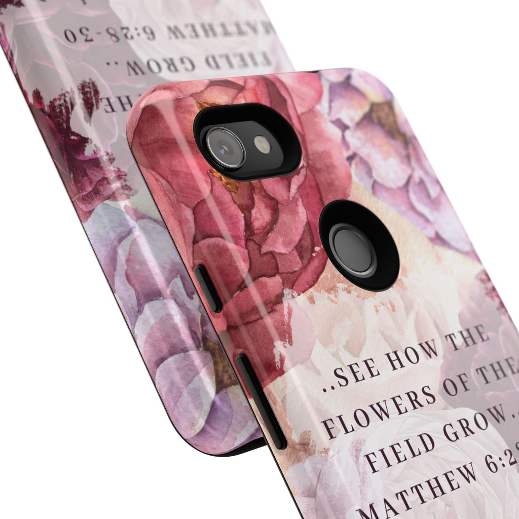 Matthew 6:28 Floral Samsung/Android Phone Case
