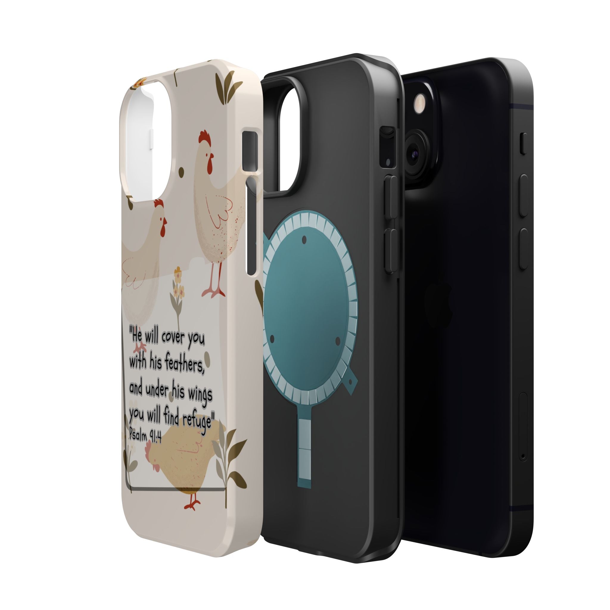 Psalm 91:4 Chicken Phone Case