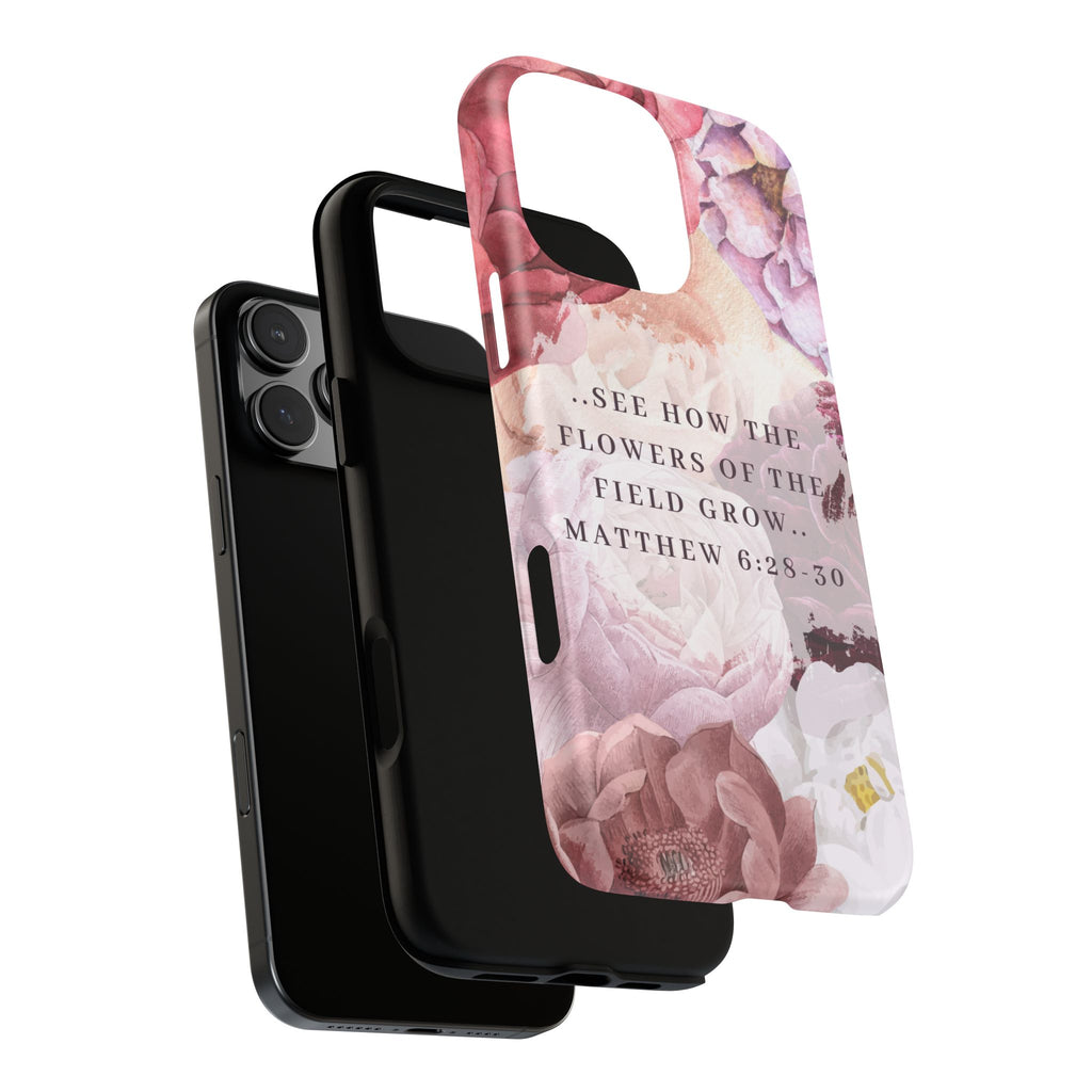 Matthew 6:28 Floral Samsung/Android Phone Case