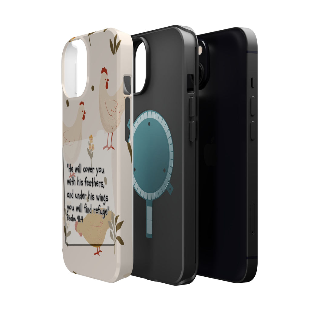 Psalm 91:4 Chicken Phone Case