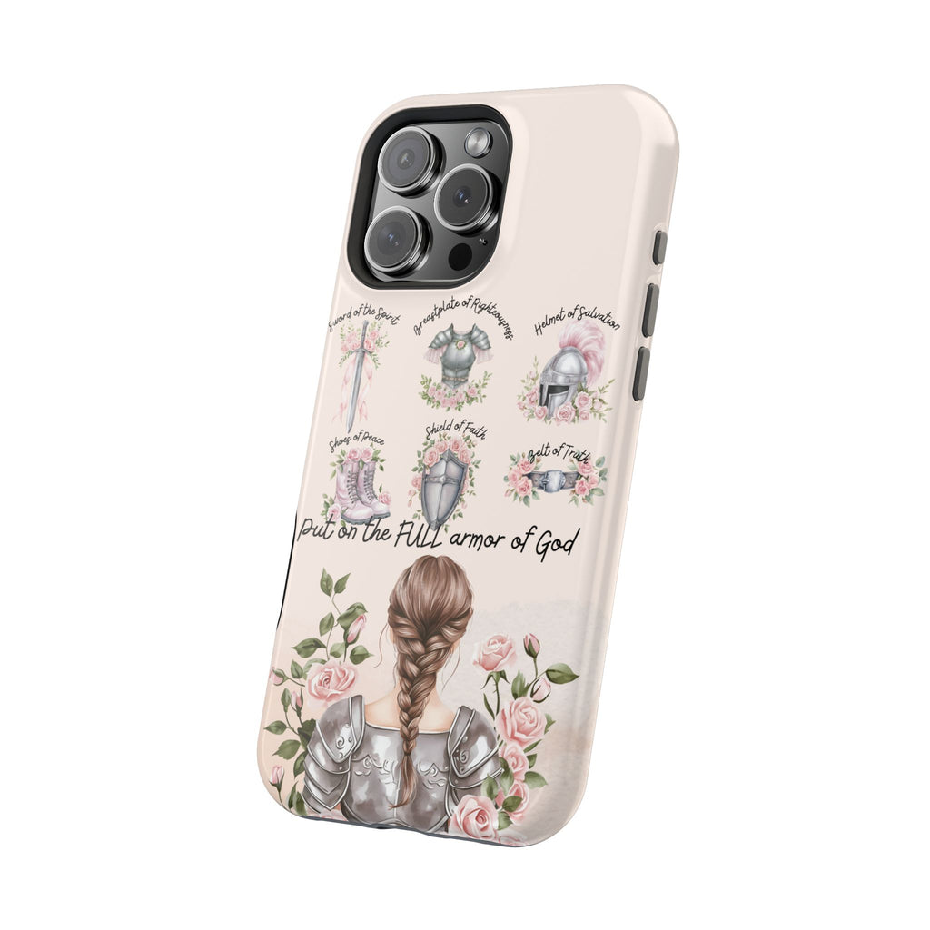 Armor of God (brown hair) phone case