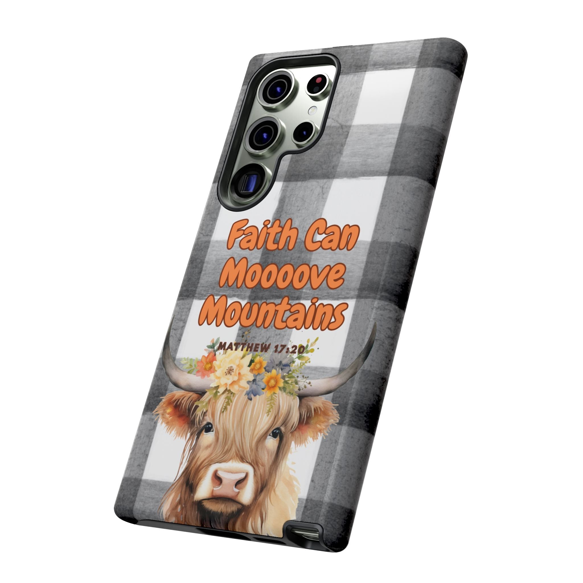 Faith Can Mooooove Mountains Phone Case